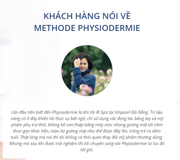 Review của khách hàng về mỹ phẩm Methode Physiodermie